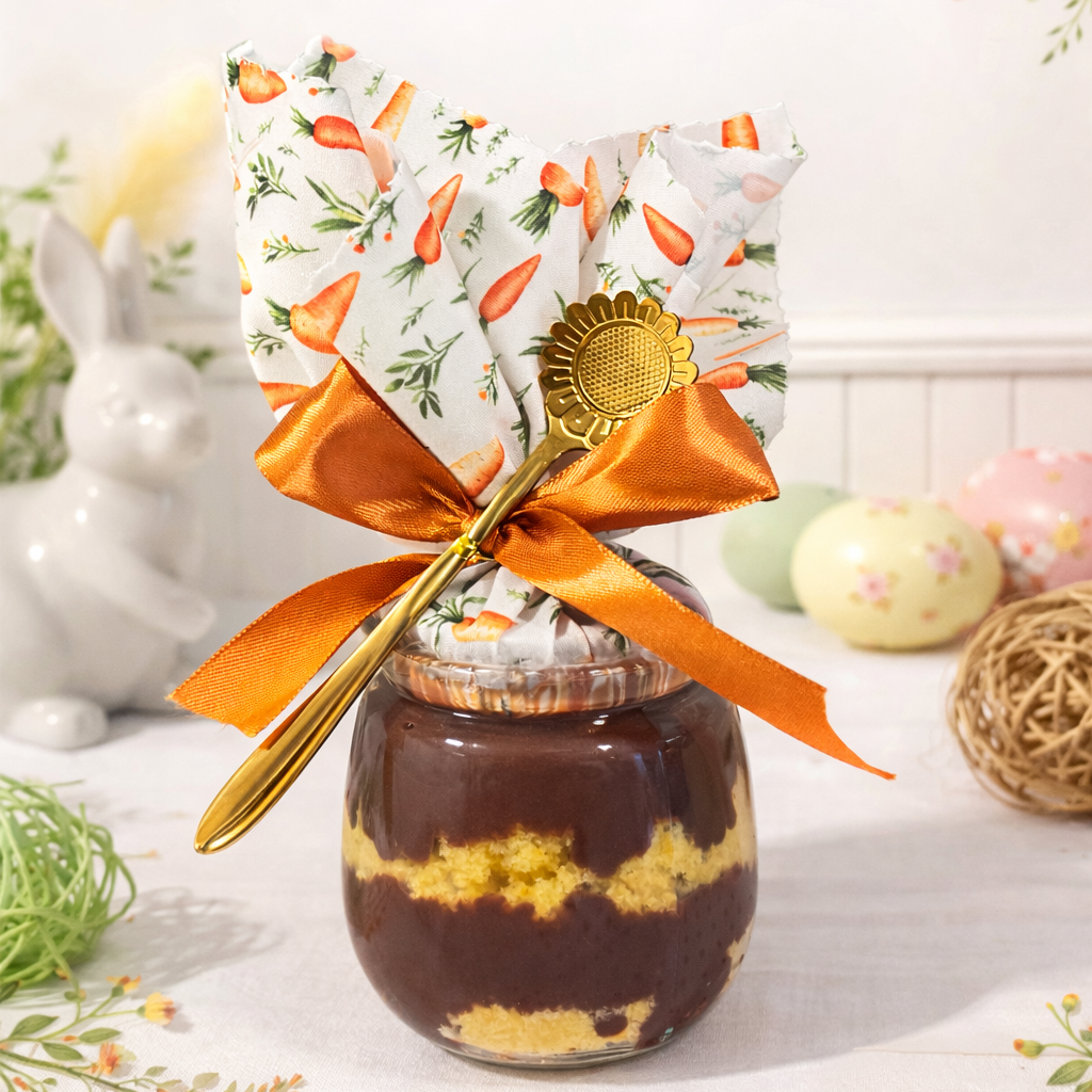 Brazilian Style Carrot Cake in a Jar