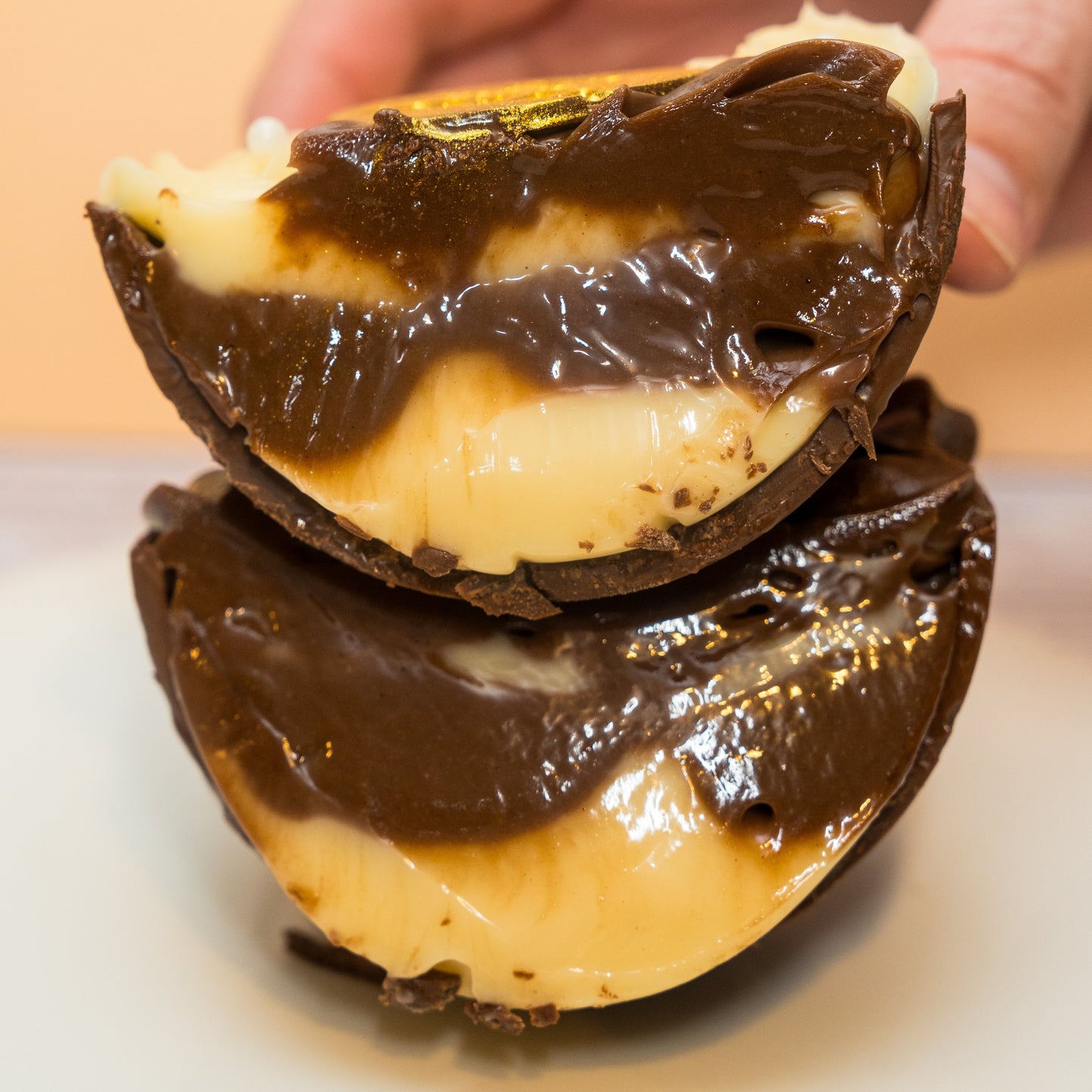 Brigadeiro Duo Easter Egg – Belgian Chocolate Spoon Egg