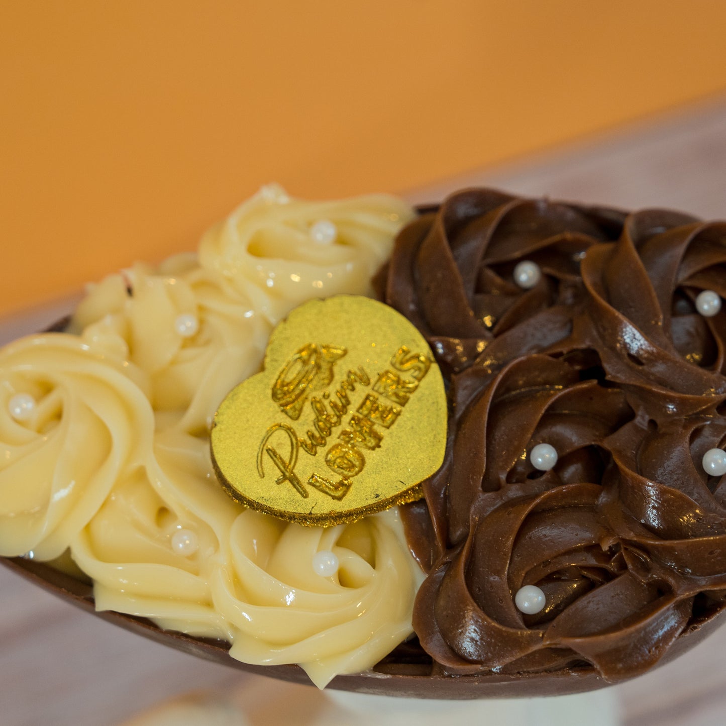 Brigadeiro Duo Easter Egg – Belgian Chocolate Spoon Egg