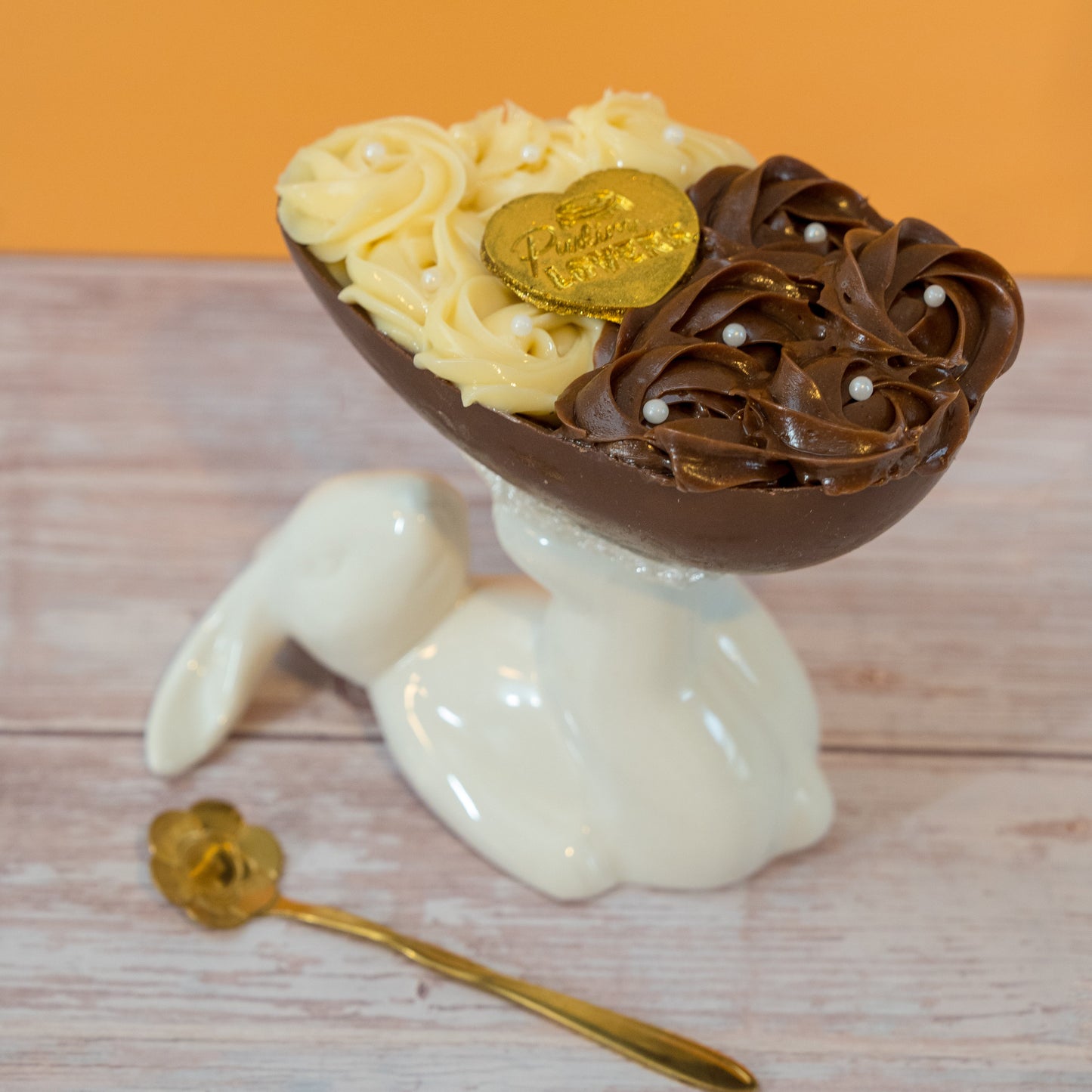 Brigadeiro Duo Easter Egg – Belgian Chocolate Spoon Egg