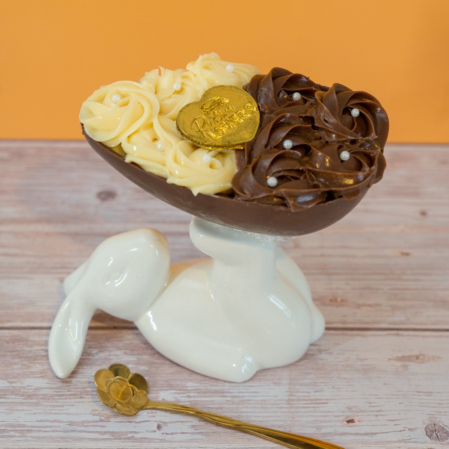 Brigadeiro Duo Easter Egg – Belgian Chocolate Spoon Egg