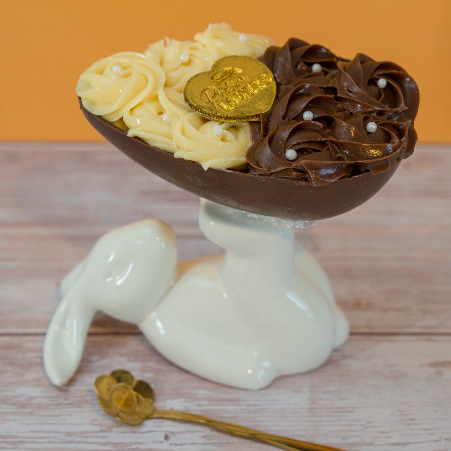 Brigadeiro Duo Easter Egg – Belgian Chocolate Spoon Egg