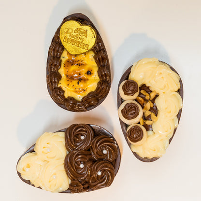 Trio of Spoon Easter Eggs – Gourmet Belgian Chocolate Collection