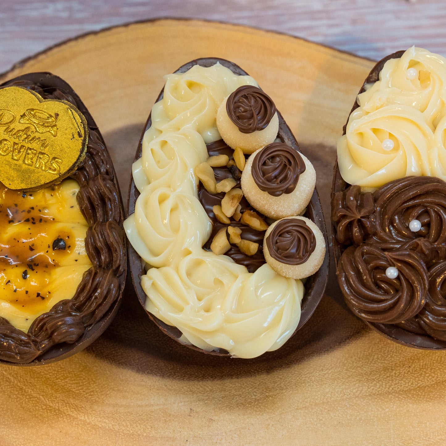 Trio of Spoon Easter Eggs – Gourmet Belgian Chocolate Collection