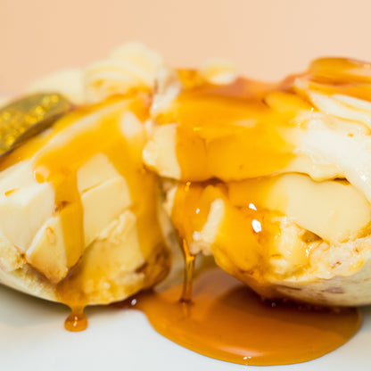 Brazilian Flan Easter Egg – White Chocolate & Caramel Crunch Spoon Egg