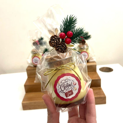 Decorated Brazilian Flan in a Jar - Pudim Lovers