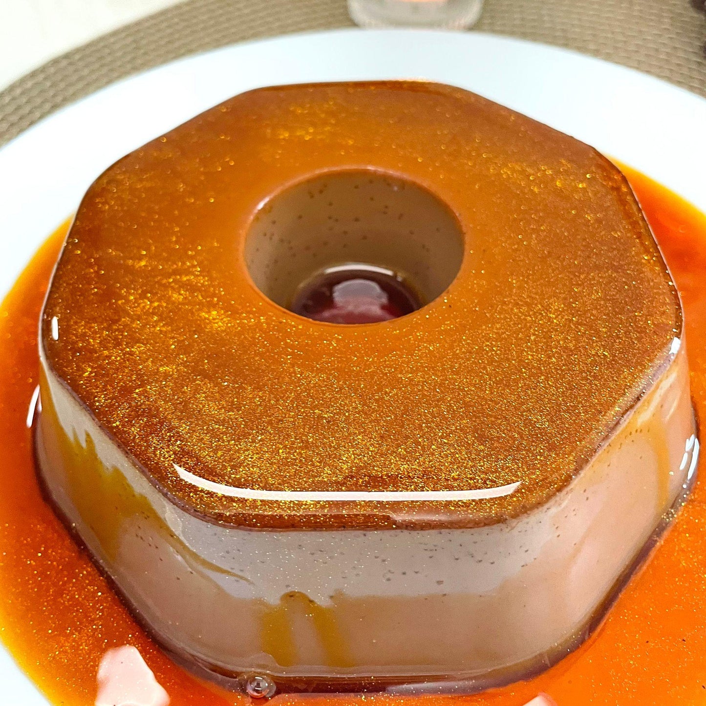 Belgian Chocolate Brazilian Flan with Gold Caramel - Pudim Lovers